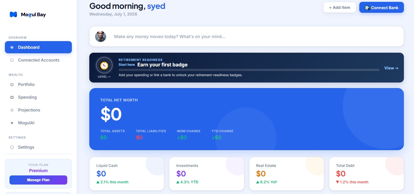 Main Dashboard